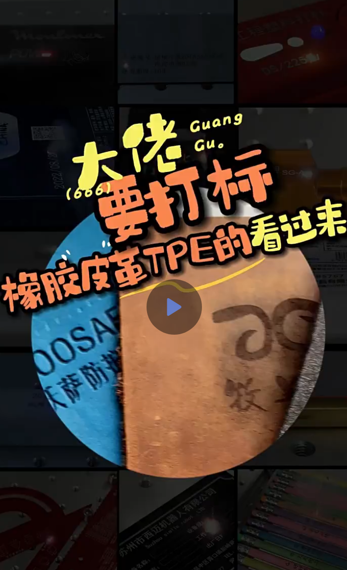 橡膠皮革材質(zhì)激光打標(biāo)案例